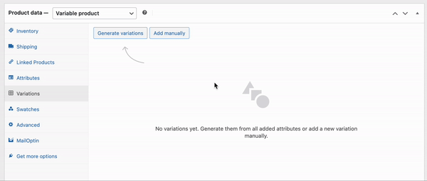 Creating Product Variations in WooCommerce