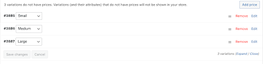 How to set price for attributes in WooCommerce