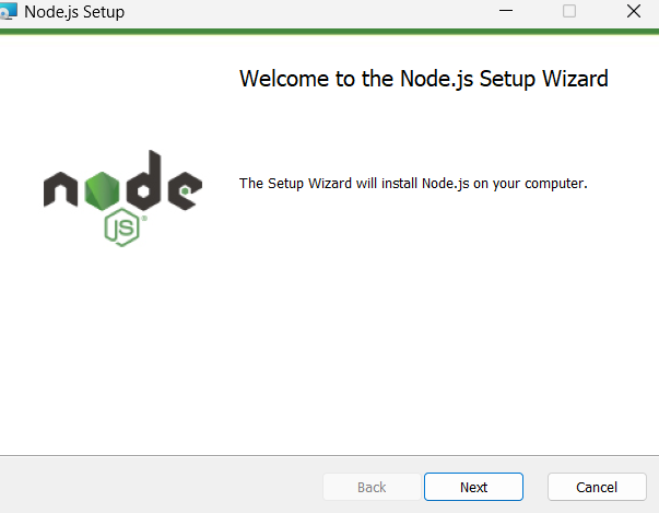 node.js installer.